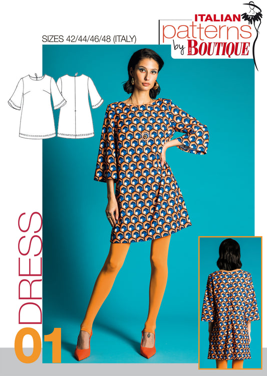 Sewing Pattern Dress , pdf patterns
